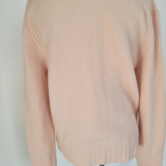 J. Crew Point Sur Mock Neck Sweater Merino Wool Alpaca Pink Women Medium - Picture 8 of 12